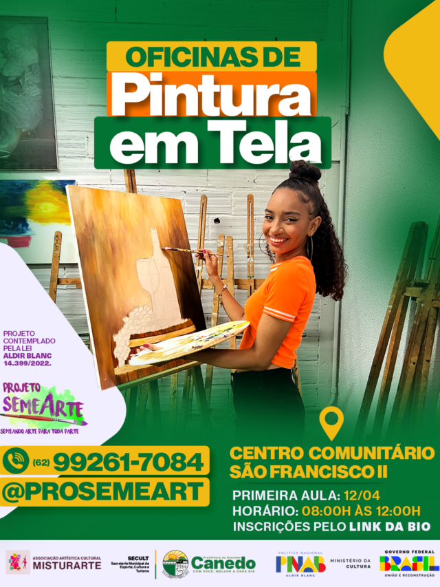 Oficinas de Pintura em Tela